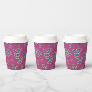 Peculiar Branches 8oz. Boysenberry Paper Cups