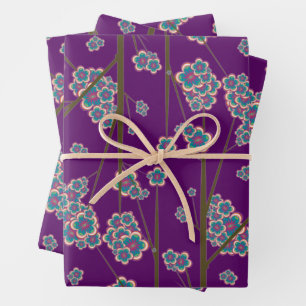 Peculiar Branches Amethyst Wrapping Paper