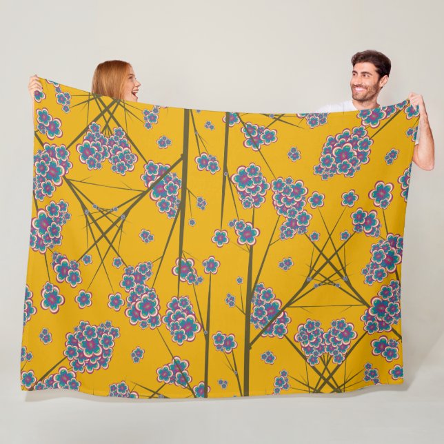 Peculiar Branches Fleece Blanket (In Situ)