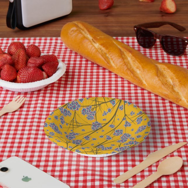 Peculiar Branches Paper Bowls Plate (Picnic)