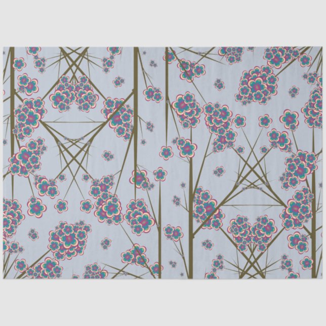 Peculiar Branches Sky Tissue Paper (Front)