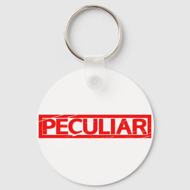Peculiar Stamp Key Ring (Front)