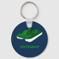 Pedal Boat Green, White, Blue Personalised