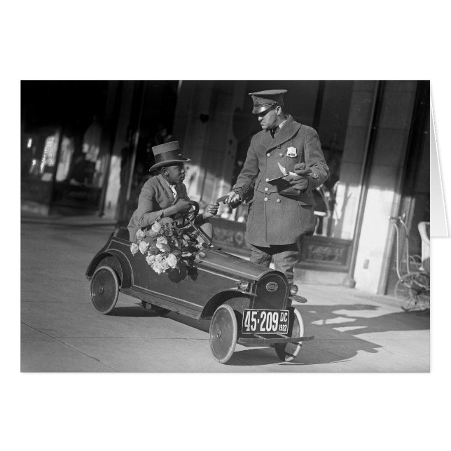 Pedal Car Traffic Stop, 1922 (Front Horizontal)