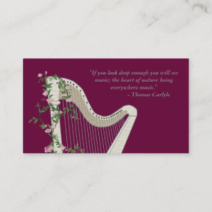 Pedal Harp Business Card