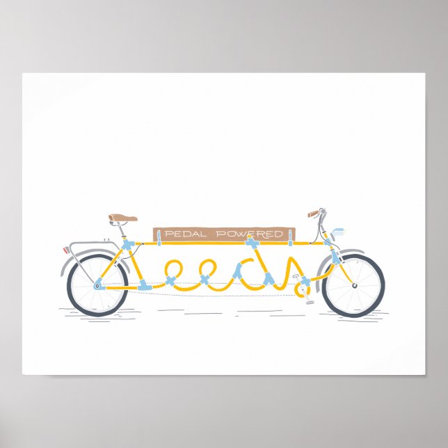 Pedal powered Leeds Poster (Front)