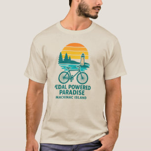 Pedal Powered Paradise   Mackinac Island Bicycle T-Shirt
