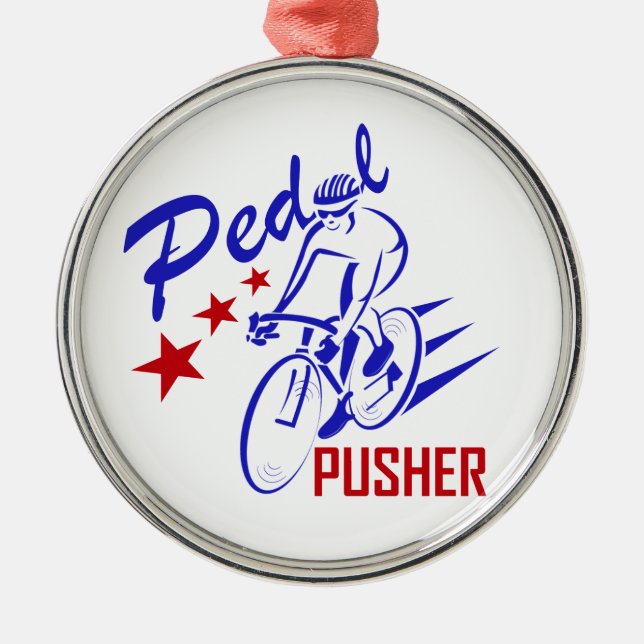 Pedal Pusher Metal Tree Decoration (Front)
