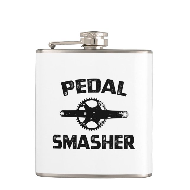 Pedal Smasher Hip Flask (Front)