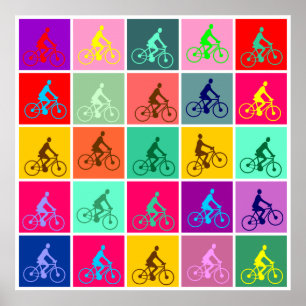 Pedalling Pop Poster
