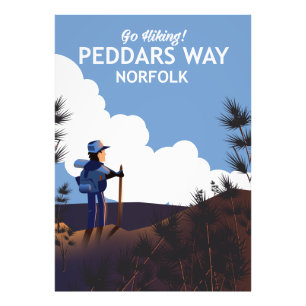 Peddars Way Norfolk Hiking poster