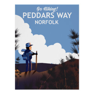 Peddars Way Norfolk Hiking poster