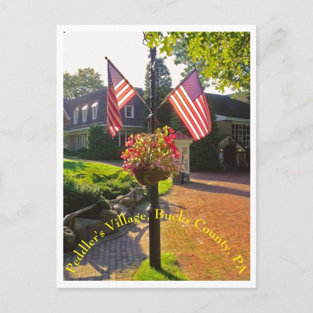 Peddler's Village, Bucks County, PA Postcard (Front)