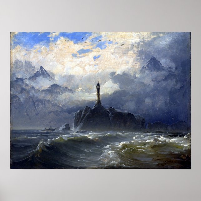 Peder Balke Seascape Poster (Front)