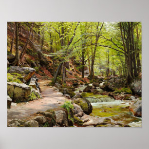 Peder Monsted - A forest near Ilsenburg Poster