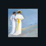 Peder Severin Kroyer - Anna Ancher & Marie Kroyer Canvas Print<br><div class="desc">Anna Ancher and Marie Kroyer on the beach at Skagen - Peder Severin Kroyer,  1893</div>