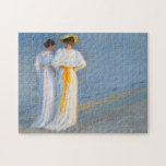 Peder Severin Kroyer - Anna Ancher & Marie Kroyer Jigsaw Puzzle<br><div class="desc">Anna Ancher and Marie Kroyer on the beach at Skagen - Peder Severin Kroyer,  1893</div>