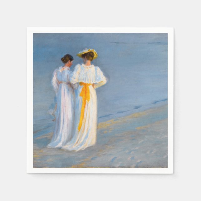 Peder Severin Kroyer - Anna Ancher & Marie Kroyer Napkin (Front)
