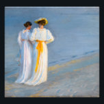 Peder Severin Kroyer - Anna Ancher & Marie Kroyer Photo Print<br><div class="desc">Anna Ancher and Marie Kroyer on the beach at Skagen - Peder Severin Kroyer,  1893</div>