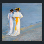 Peder Severin Kroyer - Anna Ancher & Marie Kroyer Photo Print<br><div class="desc">Anna Ancher and Marie Kroyer on the beach at Skagen - Peder Severin Kroyer,  1893</div>