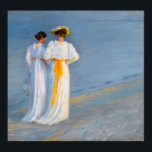 Peder Severin Kroyer - Anna Ancher & Marie Kroyer Poster<br><div class="desc">Anna Ancher and Marie Kroyer on the beach at Skagen - Peder Severin Kroyer,  1893</div>