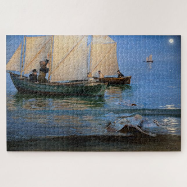 Peder Severin Kroyer - Fishing Boats Jigsaw Puzzle (Horizontal)