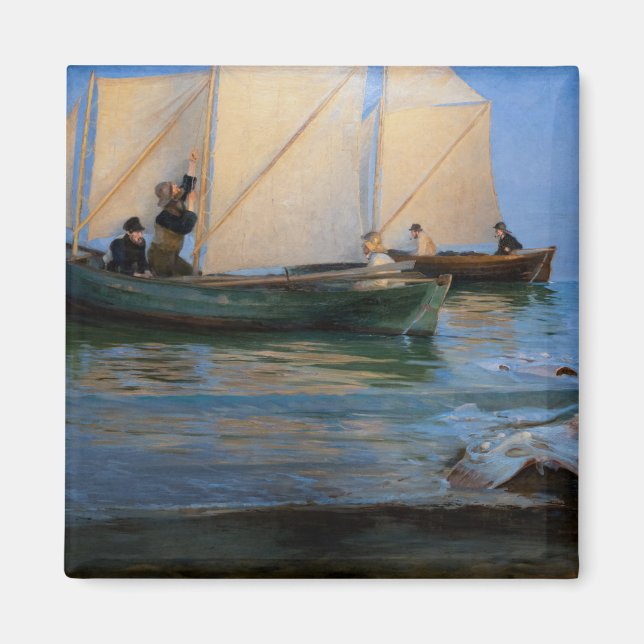 Peder Severin Kroyer - Fishing Boats Magnet (Front)