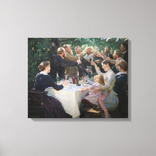 Peder Severin Kroyer - Hip, Hip, Hurrah! Canvas Print