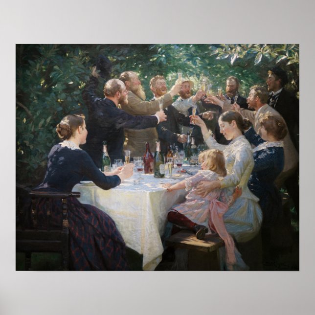 Peder Severin Kroyer - Hip, Hip, Hurrah! Poster (Front)