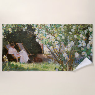 Peder Severin Kroyer - Roses Beach Towel