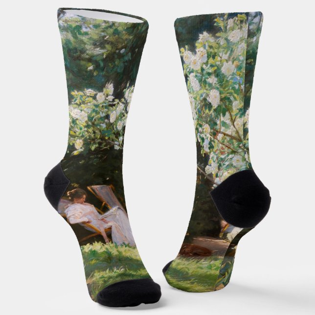 Peder Severin Kroyer - Roses Socks (Angled)