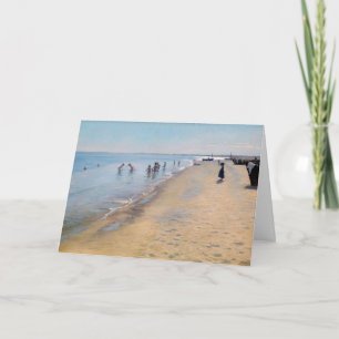 Peder Severin Kroyer - Summer Day at Skagen Beach Card
