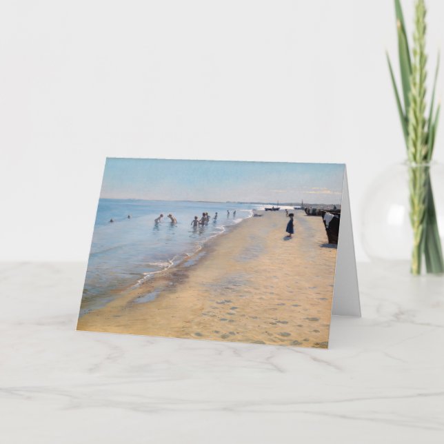 Peder Severin Kroyer - Summer Day at Skagen Beach Card (Front)