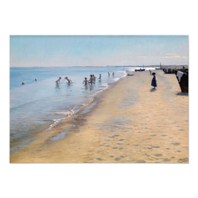 Peder Severin Kroyer - Summer Day at Skagen Beach Photo Print (Front)