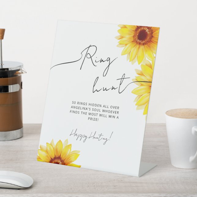 Pedestal Sign Bridal Shower in an elegant style. (In SItu)