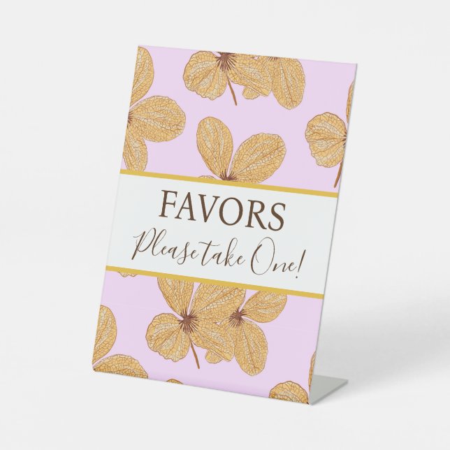 Pedestal Sign favours (Front)