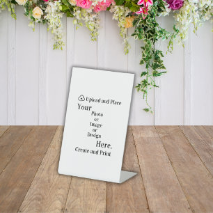 Pedestal Sign Your Design or Photo Upload