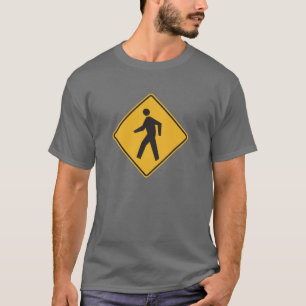 Pedestrian Crossing Street Sign T-Shirt