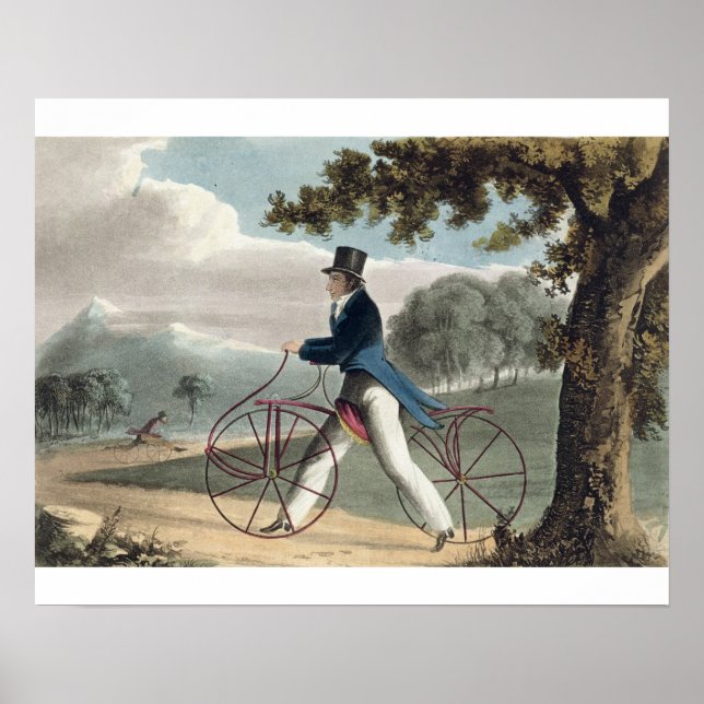 Pedestrian Hobbyhorse, from Ackermann's Repository Poster (Front)
