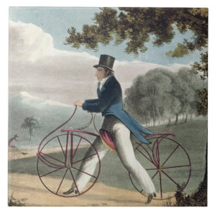 Pedestrian Hobbyhorse, from Ackermann's Repository Tile