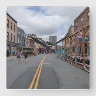 Pedestrian Mall Square Wall Clock