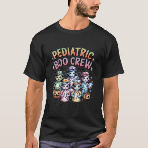 Pediatric Boo Crew Halloween Costume Funny Nurse M T-Shirt