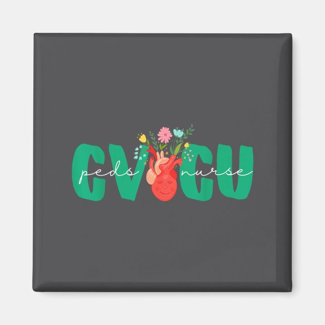 Pediatric Cvicu Nurse Cardiovascular Intensive Car Magnet (Front)