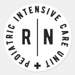 Pediatric Intensive Care Unit PICU Nurse Classic Round Sticker