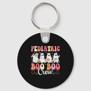 Pediatric Nurse Boo Boo Crew Ghost Nurse Halloween Key Ring