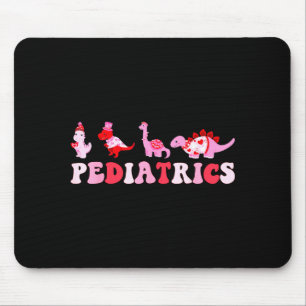 Pediatric Nurse Peds Nursing Cute Dinosaurs Valent Mouse Pad