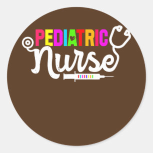 Pediatric Nurse PEDS Nursing RN Pedia Nurses  Classic Round Sticker