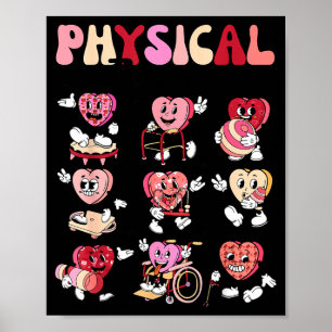 Pediatric Physical Therapy Pt Pta Happy Valentine' Poster