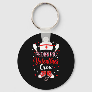 Pediatric Valentines Day Nurse Crew Family Group N Key Ring