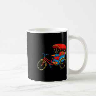 Pedicab Cycle Rickshaw Bike Taxi Premium Tri-blend Coffee Mug